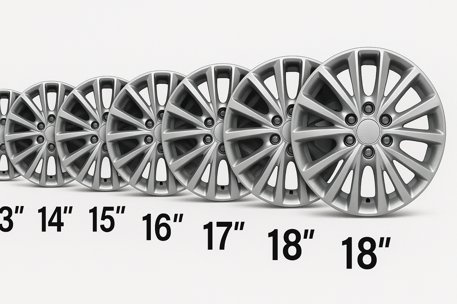 Çeşitli jant kapakları örneği